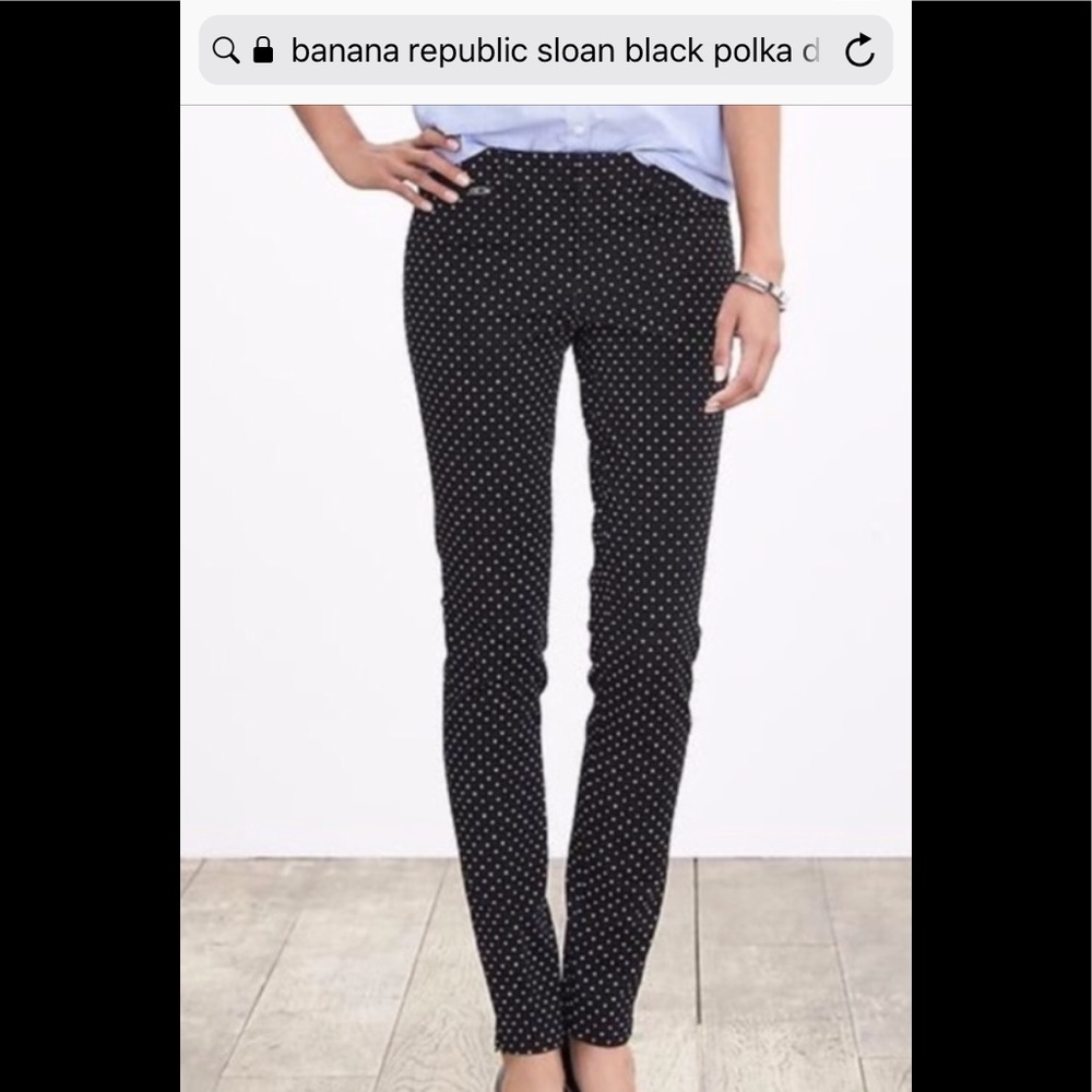 Banana Republic Sloan polka dot pants